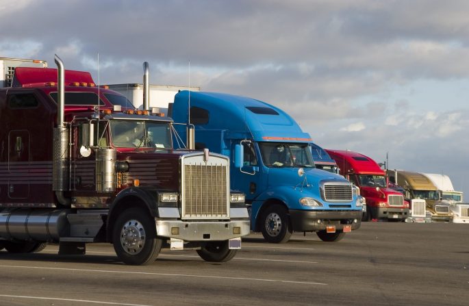 bigstock-Line-Of-Trucks-270815
